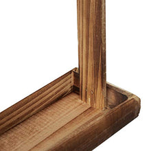 Relaxdays Mangiatoie per Uccelli, Casette in Legno Dispenser di Mangime da Esterno, Decorazione da Giardino, Marrone