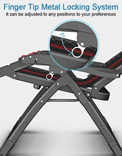 FACAZ Zero Gravity Sedia reclinabile Extra Larga, Sedia da Giardino Regolabile Sedia da Giardino Pieghevole Sedia da Giardino Portatile da Esterno (Colore: Senza Cuscini)