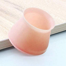 Camisin, 16 coprigambe per sedie in silicone, protezione per pavimento rotonda, per mobili, tavolo, antiscivolo, colore: rosa