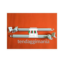 Coppia BRACCETTI per Tenda da Sole A Caduta in Alluminio da 50 CM Vari Colori (Avorio)