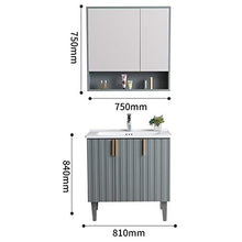 Mobile da Bagno in Legno per Mobile per Mobile per Mobile per Mobile per Mobile da Bagno Set di vanità da Bagno Singolo lavabo (Color : Gray, Size : 50x81x84cm)