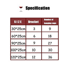 AT Parete Wine Rack Metallo Ferro Creativo Griglia Attaccatura Del Supporto Di Bottiglia Di Vino Grande Bicchiere Di Vino Shelf Calice Calici Rack per la Cucina/Bar/Ristorante/Bronze /