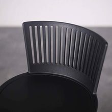 Soar Sgabelli da Bar Sgabello Sedia in Legno,con Seduta in Paglia Alto da Terra alla Seduta con Spallieria/Foro Pub Bar Cucina Nuovo già Montato (Color : Black)