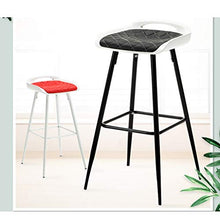 LF- Sgabello da Bar casa Sgabello Alto Sgabello da Colazione Sgabello da Bar Sgabello Nero Multicolor semplicità (Color : Black)