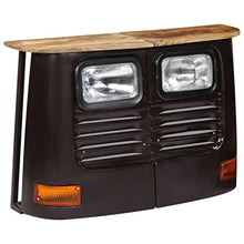 vidaXL Legno Massello di Mango Credenza Camion Grigio Scuro Armadietto Madia