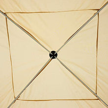 Outsunny Gazebo Impermeabile Pareti Rimovibili con Borsa di Trasporto da Giardino Acciaio, Oxford 3x3m Crema