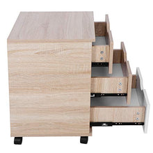 Emoshayoga File Cabinet 3 cassetti Comodino Moderno 40 x 40 x 57 cm Comodino per Arredamento Camera da Letto Home Office