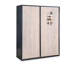 Armadio cameretta bambino -cm: 163 cm - H 203 cm - 58 cm - [Serie: Dafne-Trio] - (DF11)