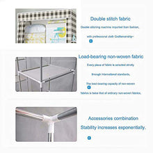 GYAM Armadio in Tessuto, Armadio Semplice Portatile, Armadio Pieghevole con Barra Appendiabiti, per Dormitori, Camera da Letto, Spogliatoio, 150x70x45 cm,A2
