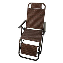 Sywlwxkq Sedia Relax da Ufficio con Balcone Sedia da Giardino reclinabile in Rattan | Zero Gravity Locking Sedia reclinabile Soggiorno Giardino Prato | Sedia a Sdraio da Esterno Pieghevole