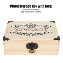 needlid Scatola portaoggetti in Legno, Scatola portaoggetti in Legno con Coperchio, Piccola Scatola portaoggetti in Legno massello per Monete d'Argento, Gioielli Cosmetici