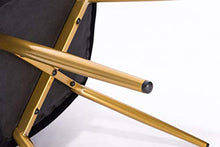 EUGAD Poltroncina per Soggiorno Sedia da Sala Pranzo con Braccioli Poltrona Moderna in Velluto per Cameretta Cucina Gambe in Metallo Nero 0626BY-1