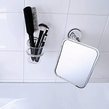 RIDDER Comfort - Specchio cosmetico con Ventosa, in Acciaio Inox, Colore: Argento 150 x 230 x 130 mm