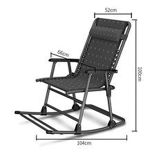 ZHANGYY Sedie a Sdraio da Patio Sedia a Sdraio, Sedia a Dondolo da Giardino Sedia Pieghevole Sedia a Dondolo Regolabile da Esterno Sedia a Sdraio Zero Gravity Sedile con poggiatesta Staffa Laterale
