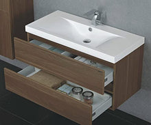 KZOAO Paris - Set lavabo, 100 cm, colore: Noce
