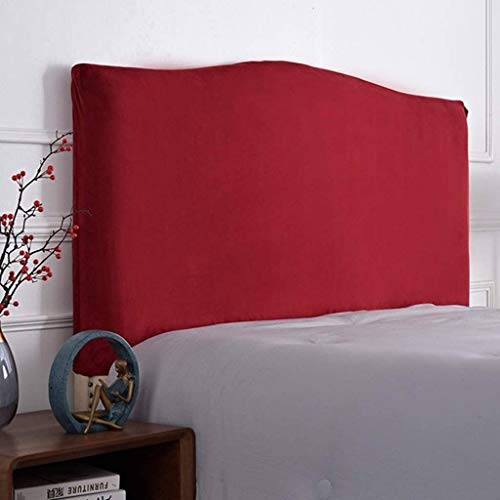 Copri/Fodera -testiera del Letto Singolo/Matrimoniale in Velluto di Protettore Moderno Elasticizzato Copertura Antipolvere Elastico Fodera per Testiera Decorazione ( Color : H , Size : 220-240cm )