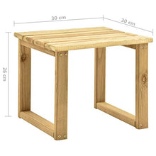 Festnight Lettino Prendisole con Tavolino, Lettino Prendisole in Legno, Lettino da Giardino, Lettino da Esterno, in Legno di Pino Impregnato