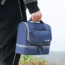 TREESTAR Sacco di Lavaggio Borsa da Viaggio Impermeabile Custodia di Grande capacità Caso Cosmetico Borsa Cosmetica per Il Lavaggio Portatile con Gancio per Uomini Donne Che Viaggiano