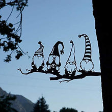 Dan&Dre 2021 Pasqua in Acciaio Ramo di Un Albero Decorazione Elfo Scavato Fuori Statua da Giardino in Acciaio Silhouette in Acciaio Arte Nano Decorazione Ramo Ornamenti per Giardino di casa