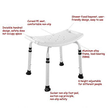 AYHa Anziani Bath Chair Donna Incinta Bagno Doccia Chair disabili vasca da bagno Sgabello mobili da bagno,bianca