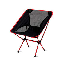 Oeternity Sedia Pieghevole Portatile da Esterno Ultra-Leggero, Portatile, Traspirante E Confortevole, Molto Adatto per attività All'aperto, Campeggio, Escursionismo, Picnic, Pesca,Rosso