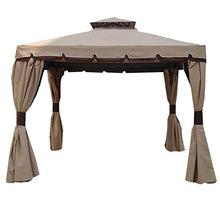 Gazebo Cipro 3x4 mt con tende teli laterali incluse telo impermeabile 100% MO456