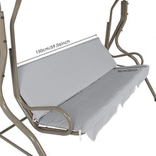 DERCLIVE - Set di copertura per dondolo impermeabile e copriletto, per dondolo da giardino, verde/caffè/beige