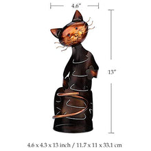 N / C Portabottiglie a Forma di Gatto, mensola del Vino, Statuetta in Metallo, Pittura Artigianale di Forma squisita Fatta a Mano, Arredamento Creativo per la casa, Regali per Gli Amici