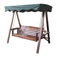 DGHJK Sedie a Dondolo da Esterno per Adulti, Altalena da Giardino in Legno, Panca per Sedia a Dondolo da Esterno, Set Perfetto per Patio, Giardino, Veranda e Bordo Piscina