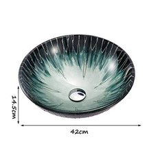 Yxx max -Lavabo Bathroom Lavandino, controsoffitto Bagno vanità del Vaso temperato Bacino del dispersore di Vetro Bacino di Vetro d'Arte Lavandino del lavabo (Size : Basin+Accessories+Faucet)