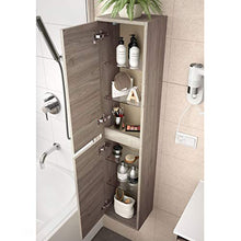 Yellowshop. - Mobile Bagno sospeso Legno Modello Attila 80 cm con lavabo Specchio LED e Colonna Varie Colorazioni (Eternity (Completa + Colonna))