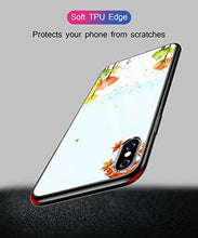 Suhctup Compatibile con iPhone XR Custodia Protettiva in Vetro Temperato 9H + Cornice Paraurti in TPU Silicone Morbido Assorbimento Degli Urti a 360 Gradi Protezione -libellula