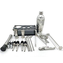 YLJB Strumenti per La Preparazione di Cocktail Set da Cocktail 20pcs Boston Shaker Mixer Bar Accessori per Uso Domestico E Bar Jigger per Il Trucco Misurazione
