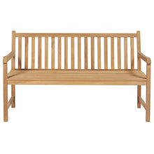 vidaXL Panca da Giardino con Cuscino Talpa 150 cm in Legno di Teak