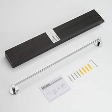 GRIFEMA IBIZA-G30101 Porta Salviette Singolo (60cm), Portasciugamani da bagno, Ottone/Argento
