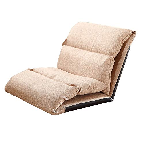 SCDXJ Floor Sofa Chair Pieghevole Multifunzionale for Cuscini da Terra Sedia Lazy Sofa Sedie da Gioco for Bambini Sedia Pieghevole (Color : Beige)