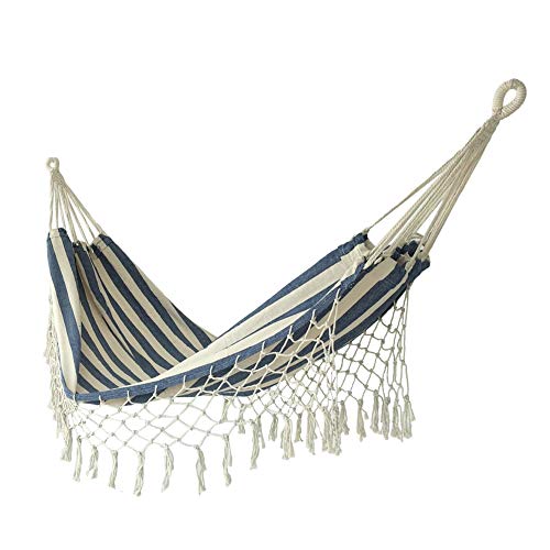 JLWS Amaca di Tela addensata per Dormire Sedia a Dondolo sospesa da Viaggio per Esterni Nappa da Campeggio Letto sospeso Pieghevole Doppio Giardino