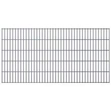 vidaXL Set 4 Pannelli di recinzione 2D giardino 2008x1030mm 8m grigio in acciaio