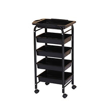 Jia He Carrello Carrello - Tool Car Beauty Salon Passeggino Rack Barber Shop Parrucchiere Tool Cart Tool Cabinet Carrello portautensili Portatile a Quattro Ruote