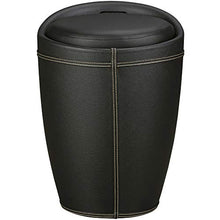 KadimaDesign KADIMA Design Afina Sgabello con la Funzione, in Pelle Sgabello Bagno Guardare Sgabello Nero