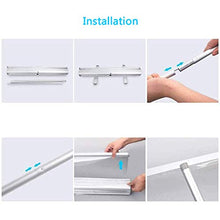 Banner Roll Up Portatile, Divisore Pop Up in PVC Trasparente, Schermo di Protezione da Banco Trasparente, Protezione da Starnuto