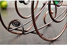 Leifeng Tower Classico Wine Rack Ferro Battuto Materiale, Rattan, Bottigliera, Insieme del Vino Wine Rack (Color : Bronze)