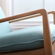 XinQing-Sedia a Dondolo Sedia a Dondolo in Legno massello Nordico Sedia da Giardino all'aperto Balcone Salotto, Blu