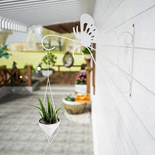 kdjsic Farfalla in Stile Nordico Appeso a Parete Supporto per Vaso di Fiori Staffa per Piante Appendiabiti per Balcone Decorazione da Giardino