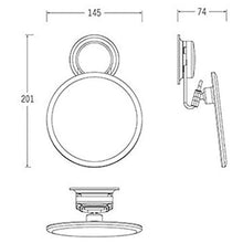 Weichuang Specchio Specchio Rotazione 360 Forte Ventosa Specchio Cosmetico Bagno Make Up Specchio WC Staccabile Specchi Bagno Bianco Free Punch Bagno Specchio
