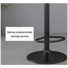 LJFYXZ Sgabelli da bar Sgabello da colazione in cucina Design moderno Sgabello alto in velluto Regolabile in altezza 65-80 cm per Cucina, bar, ristorante (Color : White)