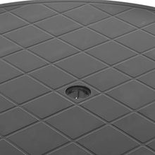 Qnotici Tavolo da Giardino in Materiale plastico Stile Moderno, Tavolo da Giardino per Il Tempo Libero all'aperto, Tavolo da Giardino per riunioni di Famiglia 89 x 72 cm  Antracite