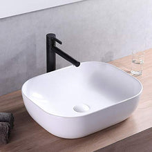 VBChome Lavandino 50 x 40 cm in ceramica ovale lavabo lavabo lavabo lavabo lavabo lavabo lavabo lavabo lavabo lavabo lavabo da appoggio vascetta