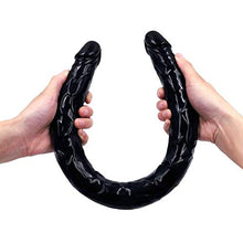 ENYI, Testina per Massaggi a Doppio Lato, Super Lunga, Flessibile e Doppia, 54,6 cm, Colore Nero