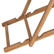 vidaXL Legno Massello di Teak Sedia da Spiaggia Pieghevole Robusta Resistente Sdraio Prendisole Seggiola Giardino Arredi per Esterni Grigia